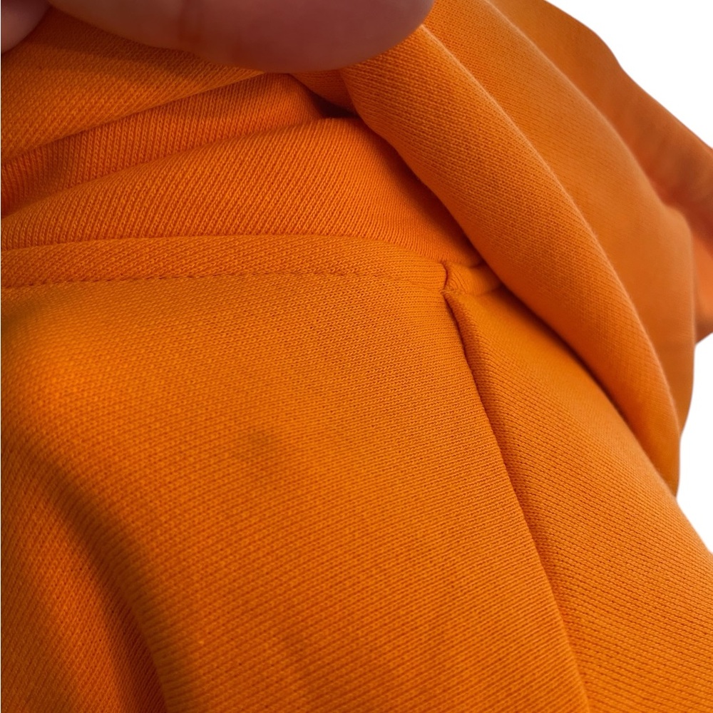 NAP Loungewear Pullover Sweatshirt Hoodie Midi Dress Orange - Picture 7 of 13